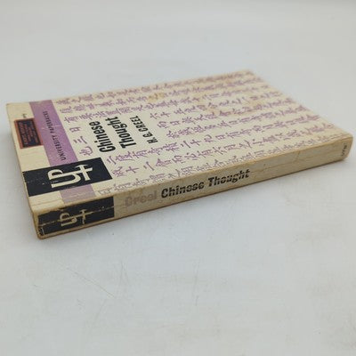 Chinese Thought from Confucius to Mao Tse-tung, Herrlee Glessner Creel 1964 by Herrlee Glessner Creel