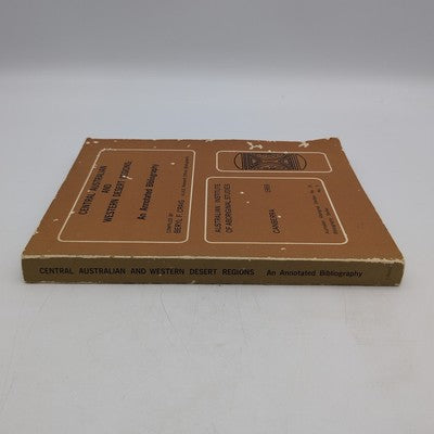 Aboriginal Studies: Central Australian & Western Desert Regions Beryl Craig 1969 by Beryl F Craig