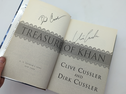Treasure Of Khan (dirk Pitt Adventure), Clive Cussler & Dirk Cussler, Signed by Dirk Cussler, Clive Cussler