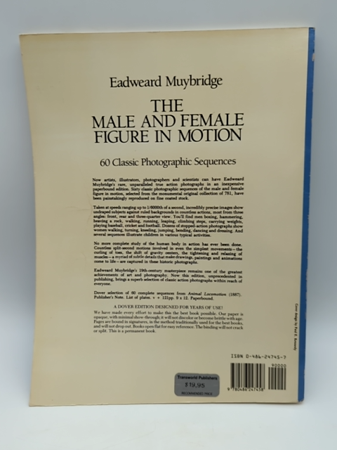 Male & Female Figure in Motion: 60 Classic Photographic Sequences, Photography by Eadweard Muybridge