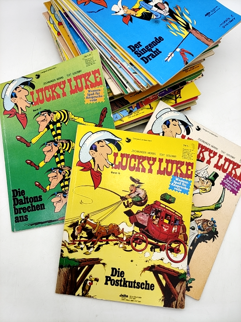 32x Vintage Lucky Luke German Deutsch Lot: Issues 15-40, 47, 48, 50, 52, 61… by Goscinny And Morris