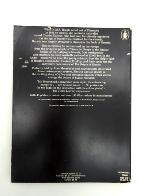 Darwin And The Beagle by Alan Moorehead (Paperback, 1979) Exploration by Alan Moorehead