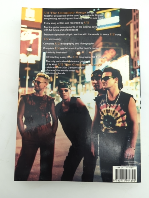 U2: The Complete Songs 1999 Music Score Tablature by U2