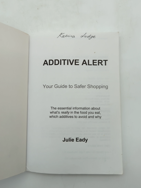 Additive Alert! Your Guide to Safer Shopping by Julie Eady ADHD ADD Kid Friendly by Julie Eady
