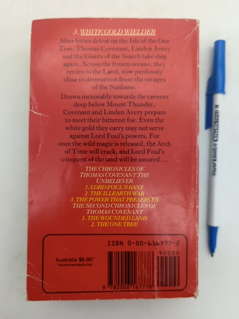 White Gold Wielder by Stephen Donaldson (Paperback, 1983) 1st Edition Fantasy by Stephen Donaldson