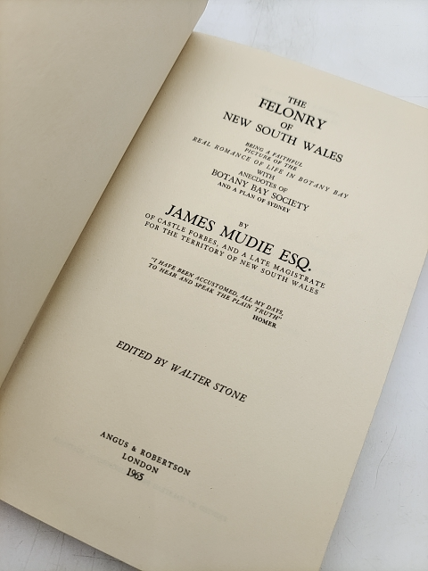 The Felonry Of New South Wales by James Mudie (Hardcover, 1965) by James Mudie