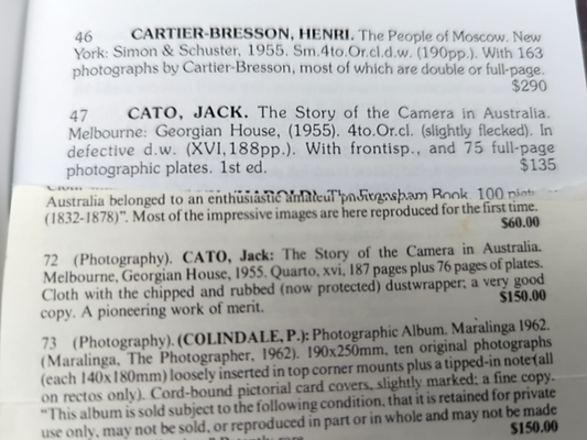 The Story of the Camera in Australia by Jack Cato (Hardcover, 1955) by Jack Cato