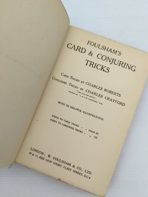 Foulsham's Card Conjuring Tricks by Charles Crayford Charles Roberts by Charles Crayford Charles Roberts