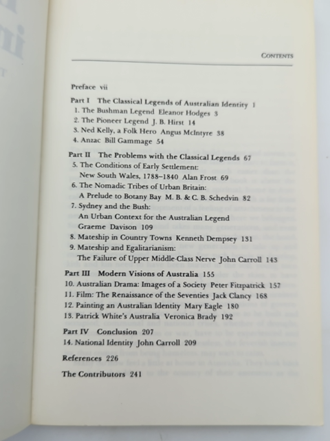Intruders In The Bush: The Australian Quest For National Identity, John Carroll by John Carroll