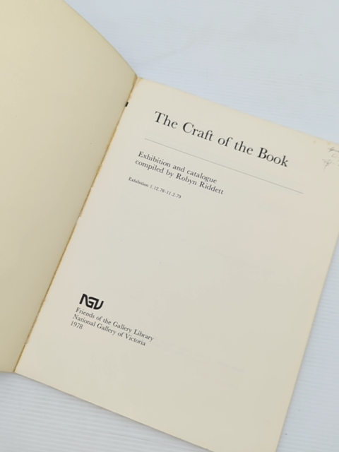 The Craft Of The Book Exhibition And Catalogue by unknown author, Exhibitions by Unknown Author