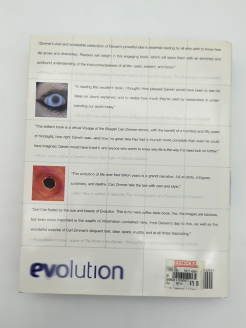 Evolution The Triumph of an Idea by Carl Zimmer (Hardcover, 2001) 1st Edition by Carl Zimmer