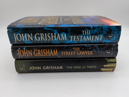 3x John Grisham Hardcover Bundle: The Testament; Street Lawyer, King of Torts by John Grisham