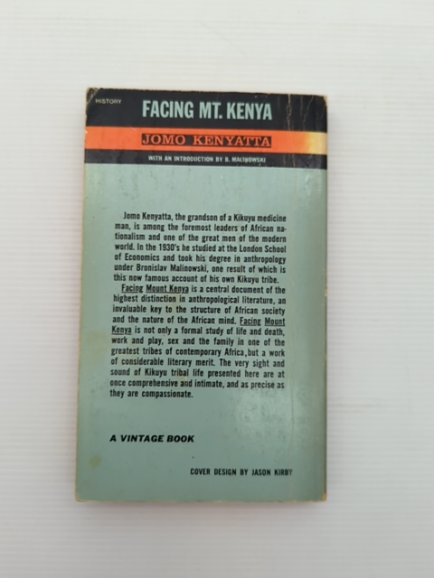 Facing Mount Kenya by Jomo Kenyatta (Paperback, 1962) by Jomo Kenyatta