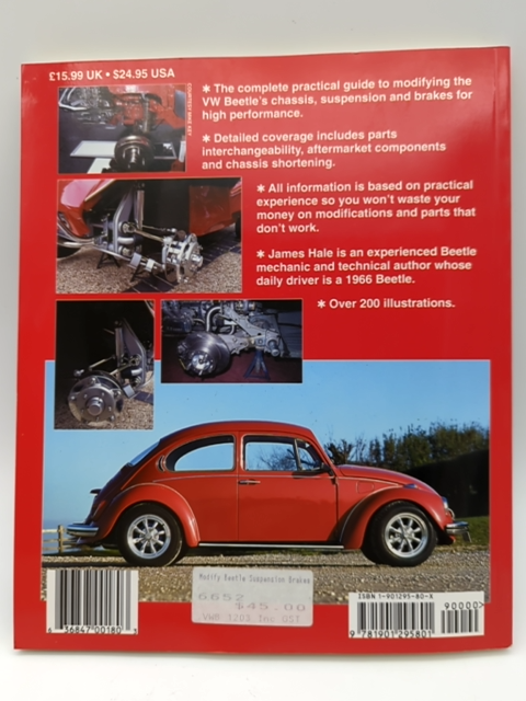 VW Volkswagen Beetle: Workshop Manual Suspension, Brakes & Chassis by James Hale