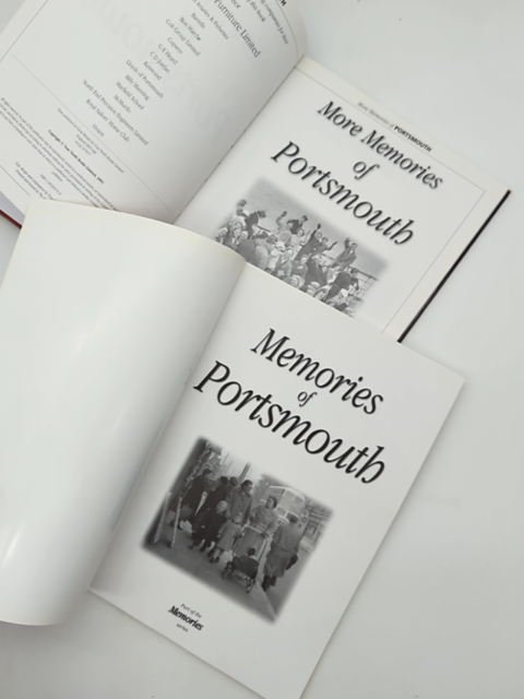 2x Memories Of Portsmouth & More, Hardcover, 2001 South Coast of England History by True North Holdings