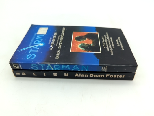 2x Alan Dean Foster Vintage Paperback Bundle Alien (Futura), Starman (SciFi) by Alan Dean Foster