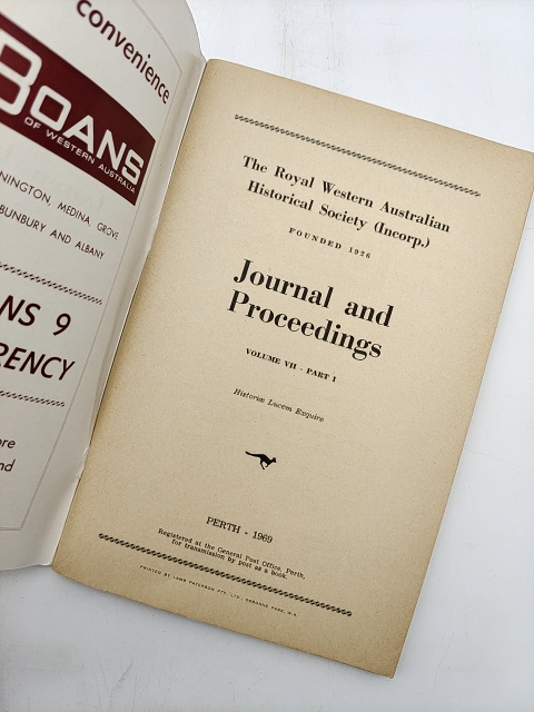 Early Days Journal and Proceedings, Royal Western Australian Historical Society by The Royal Western Australian Historical Society