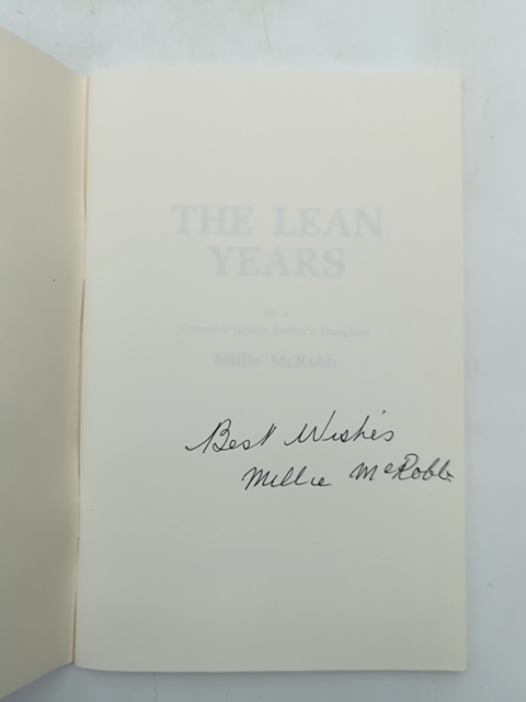 The Lean Years By Catterick Group Settler's Daughter, Millie McRobb, after WWI by Millie Mcrobb