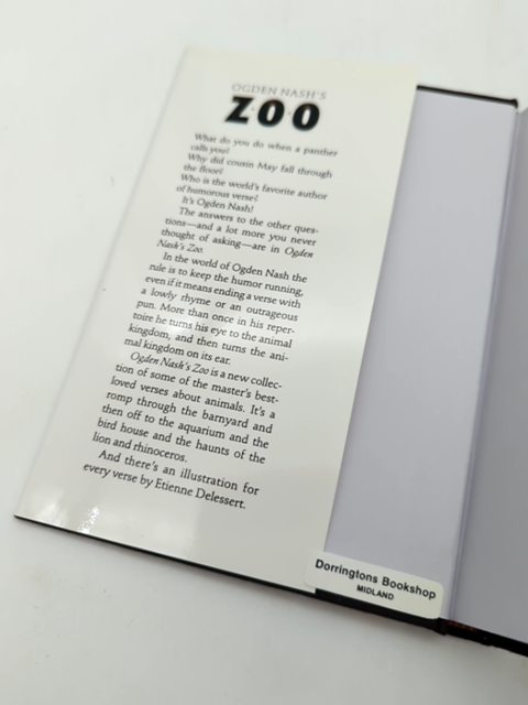 Ogden Nash's Zoo by Ogden Nash (Hardcover, 1987) 1st Edition Poetry by Etienne Delessert