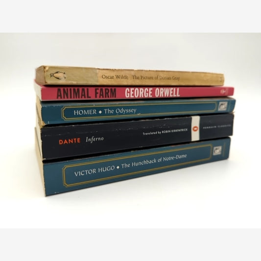 5x Books: Homer; Dante; Victor Hugo; Oscar Wilde; George Orwell Animal Farm — photo 2
