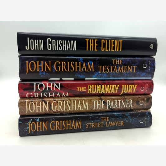 5x John Grisham Hardcover Bundle: Client, Testament, Partner, Runaway Jury... by John Grisham — photo 2
