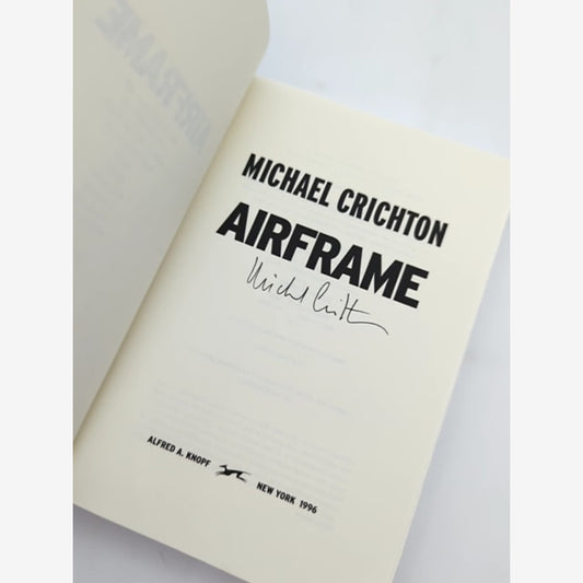 Airframe by Michael Crichton (Hardcover, 1996) 1st Edition Signed by Michael Crichton — photo 3