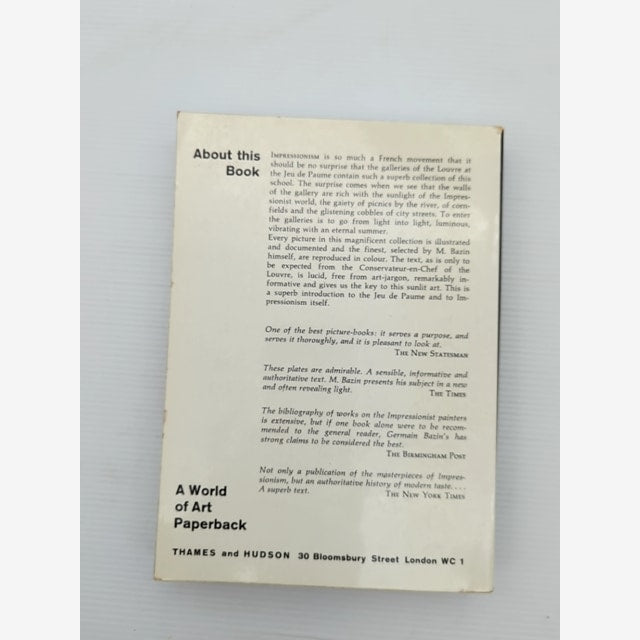 Impressionist Paintings In The Louvre by Germain Bazin (Paperback, 1961) by Germain Bazin — photo 6