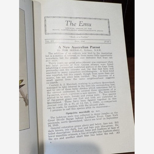 The Emu: Royal Australasian Ornithologists' Union, 1913-1994, Rare Bird Books by Royal Australasian Ornithologists' Union — photo 10