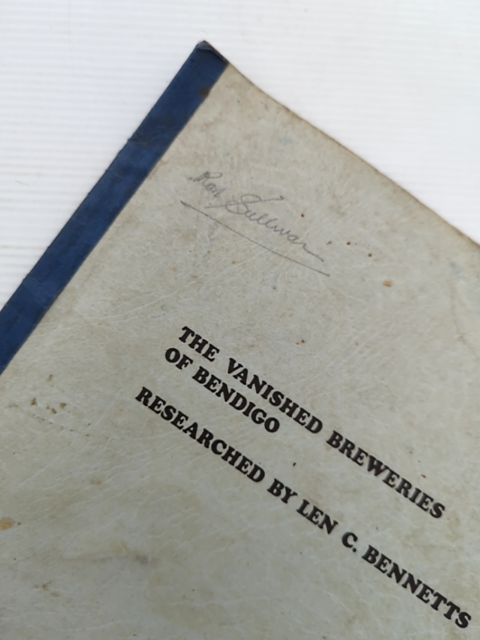 The Vanished Breweries Of Bendigo by Len C Bennetts (Softcover, Wraps, 1991) by Len C Bennetts — photo 2