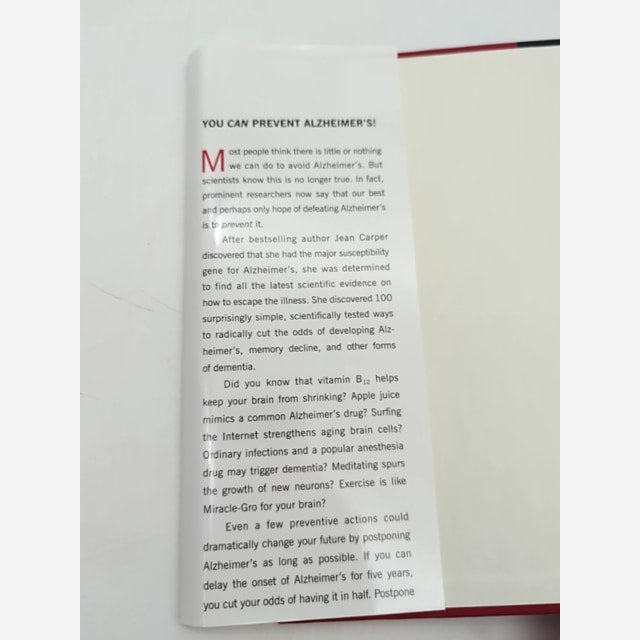 100 Simple Things You Can Do To Prevent Alzheimer's And Age-related Memory Loss, by Jean Carper — photo 4