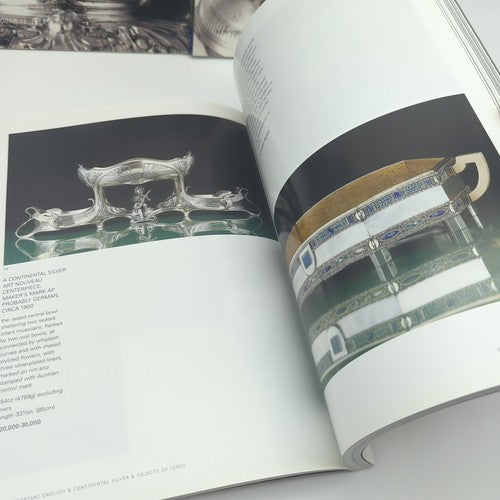 3x Sotheby's Auction Catalogues English Continental Silver, Russian Works of Art