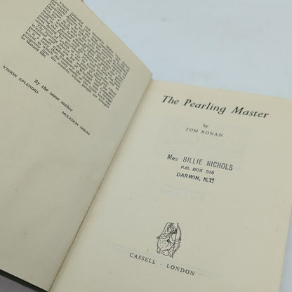 The Pearling Master by Tom Ronan (Hardcover, 1958) WA Literature Mary Durack by Tom Ronan
