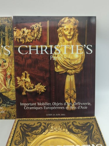 4x Christie's Auction Catalogues Monaco/Paris Furniture Goldware & Objects Art