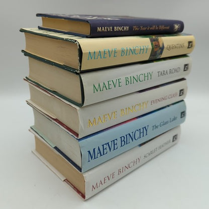 6 Maeve Binchy Hardcover Books Womens Fiction Novels Quentins Tara Road SIGNED by Maeve Binchy