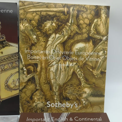4x Sotheby's Auction Catalogues English Continental Silver,Objects Vertu 2008-09