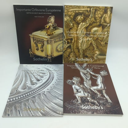 4x Sotheby's Auction Catalogues English Continental Silver,Objects Vertu 2008-09