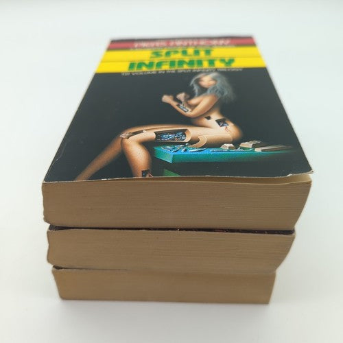 3x Piers Anthony Spilt Infinity Trilogy Science Fiction Bundle, Vintage Sci-Fi by Piers Anthony