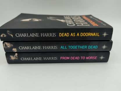 3x Dead Series by Charlaine Harris (Paperback) As An Doornail All Together Dead… by Charlaine Harris