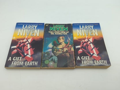 3x Larry Niven Tales of Known Space Series, A Gift From Earth, The Long Arm of.. by Larry Niven