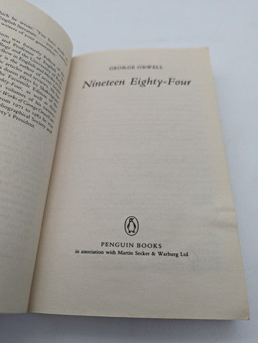 Nineteen Eighty-Four by George Orwell (Paperback, 2008) 1984 Novel by George Orwell
