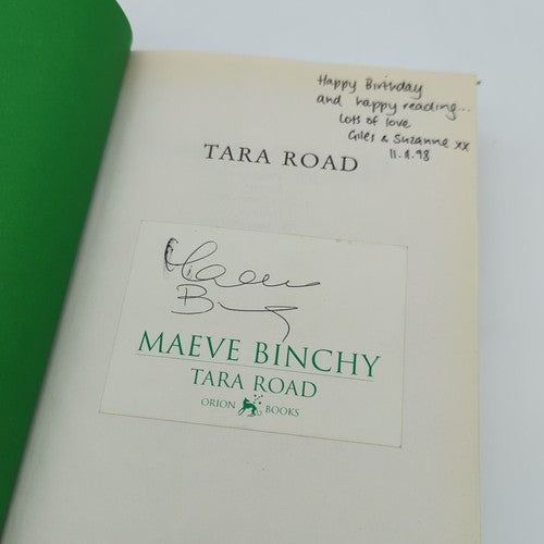 6 Maeve Binchy Hardcover Books Womens Fiction Novels Quentins Tara Road SIGNED by Maeve Binchy