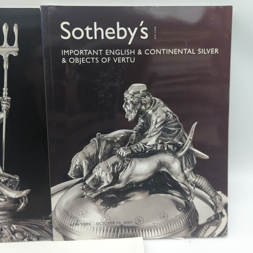 3x Sotheby's Auction Catalogues English Continental Silver, Russian Works of Art