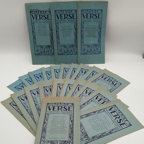 Verse - Issues 1929-1933 Nos. 1-24 Complete Rare & Scare Melbourne Australiana by Percival Serle