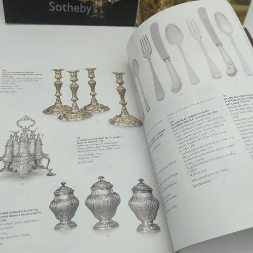 4x Sotheby's Auction Catalogues English Continental Silver,Objects Vertu 2008-09