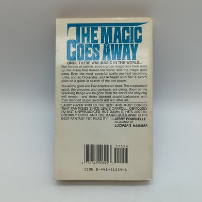 The Magic Goes Away by Larry Niven, Vintage ACE Sci-Fi Series (Book 3) 1979 by Larry Niven