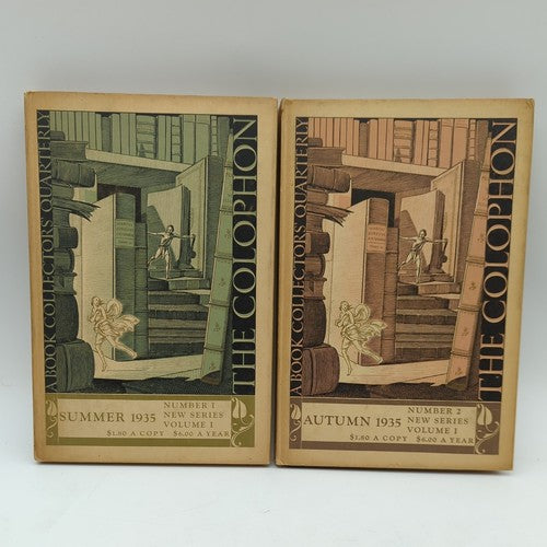 5x The Colophon New Series: A Book Collector's Quarterly Summer 1935 1936 1937.. by Various Authors