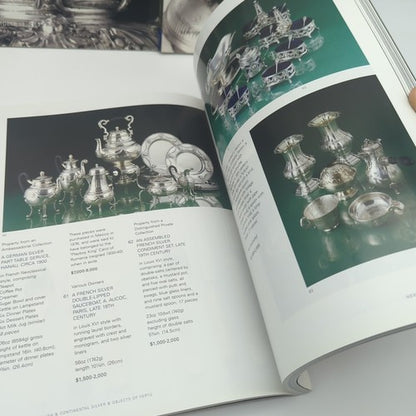 3x Sotheby's Auction Catalogues English Continental Silver, Russian Works of Art