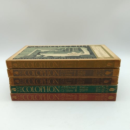 5x The Colophon New Series: A Book Collector's Quarterly Summer 1935 1936 1937.. by Various Authors