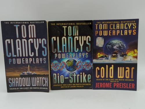 3x Tom Clancy Thriller Paperback Bundle Powerplays Shadow Watch, Bio-Strike... by Tom Clancy