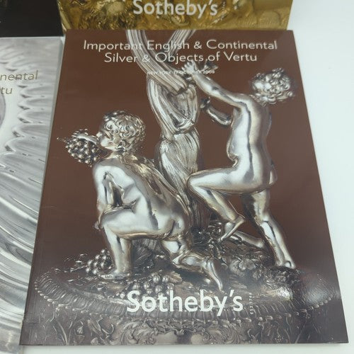 4x Sotheby's Auction Catalogues English Continental Silver,Objects Vertu 2008-09